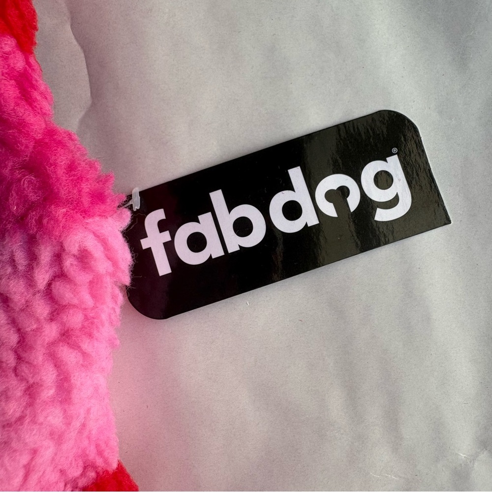 Fabdog pink Sherpa dog vest size 16 - medium small dog spot for leash Nwt - Picture 3 of 14